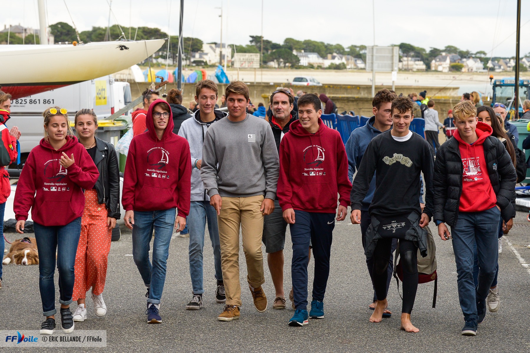 Défilé des coureurs de la Nouvelle Aquitaine