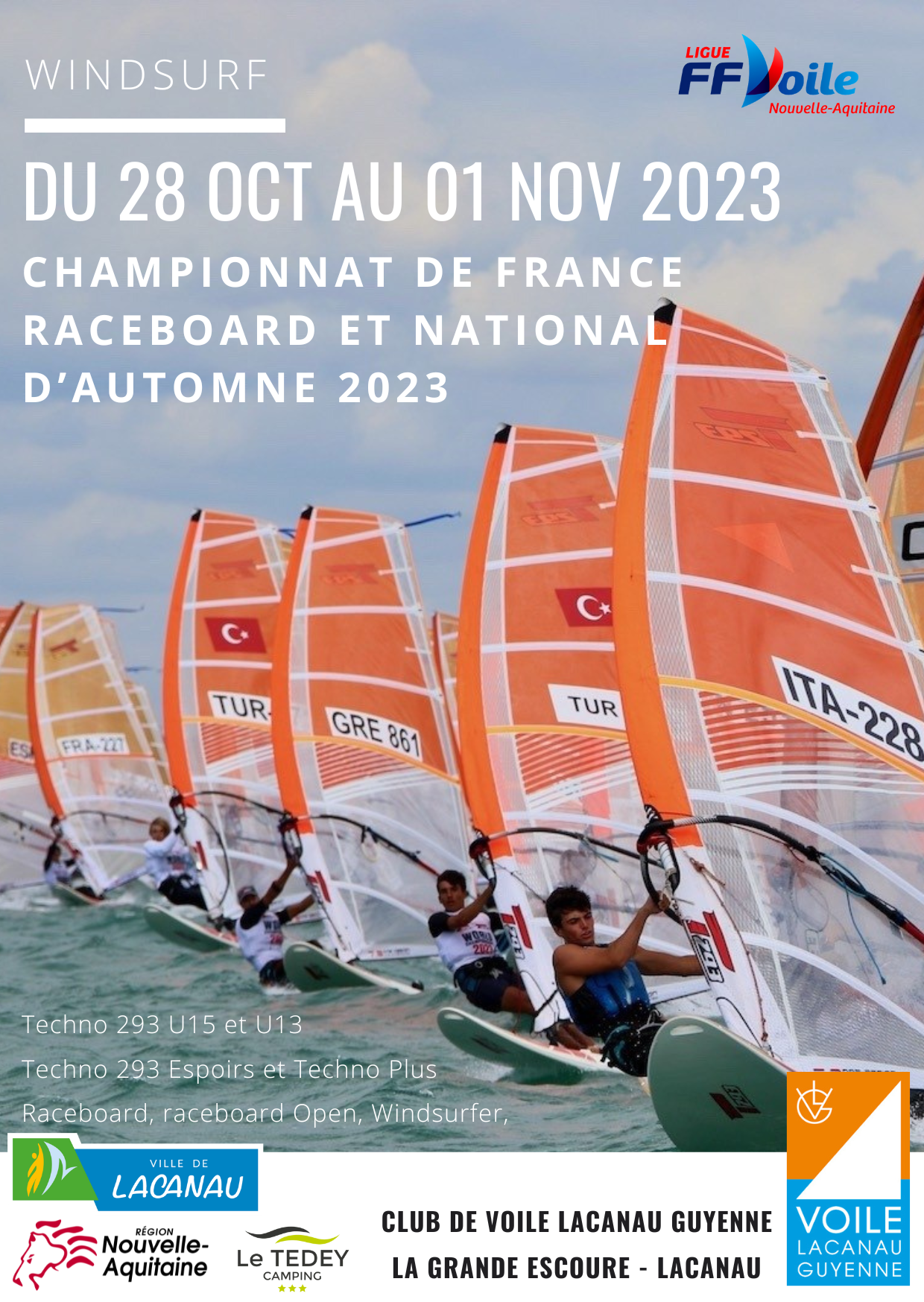 National d’Automne windsurf et Championnat de France Raceboard